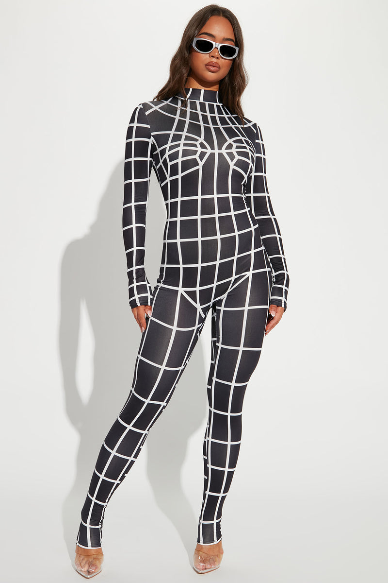 Body Map Jumpsuit - Black/White | Fashion Nova, Jumpsuits | Fashion Nova