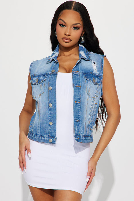 Fashion nova ripped outlet jean jacket