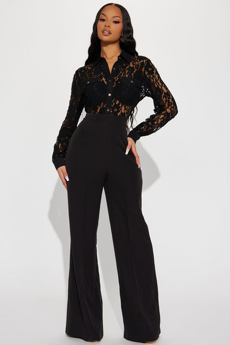 Fashion nova lace jumpsuit sale