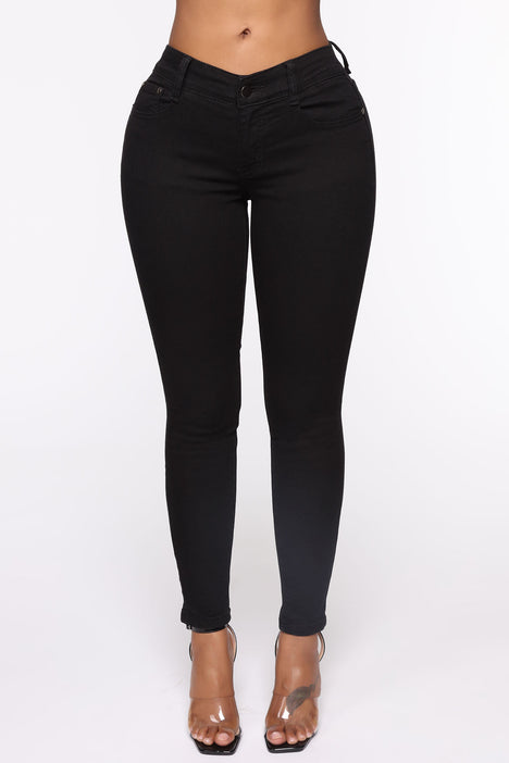 All The Booty Ripped Skinny Jeans Black