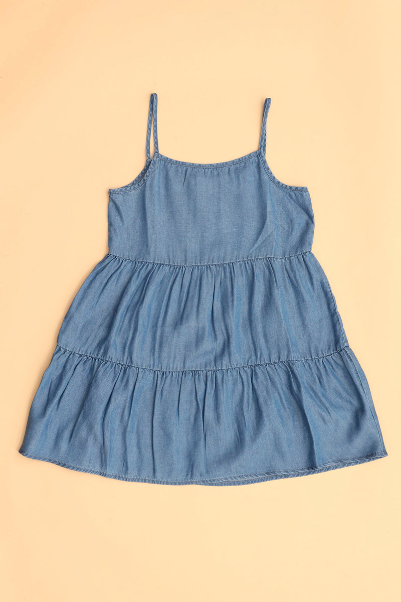 Mini Lacey Tier Denim Dress - Medium Wash | Fashion Nova, Kids Dresses ...