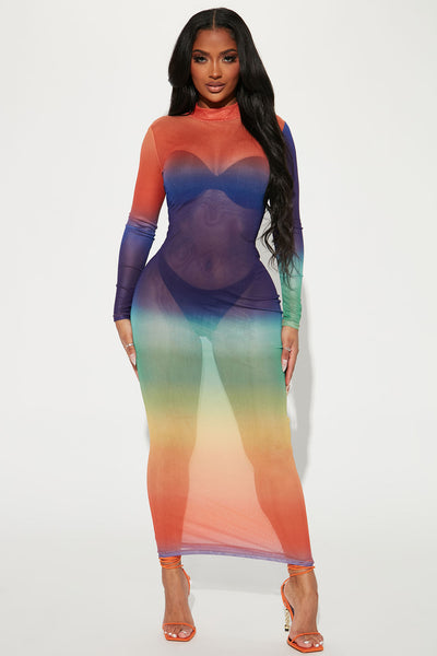Fashion nova ombre dress hot sale