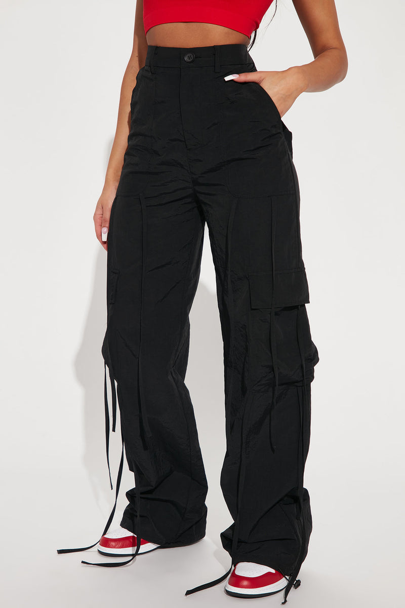 No Strings Attached Parachute Pant - Black | Fashion Nova, Pants ...