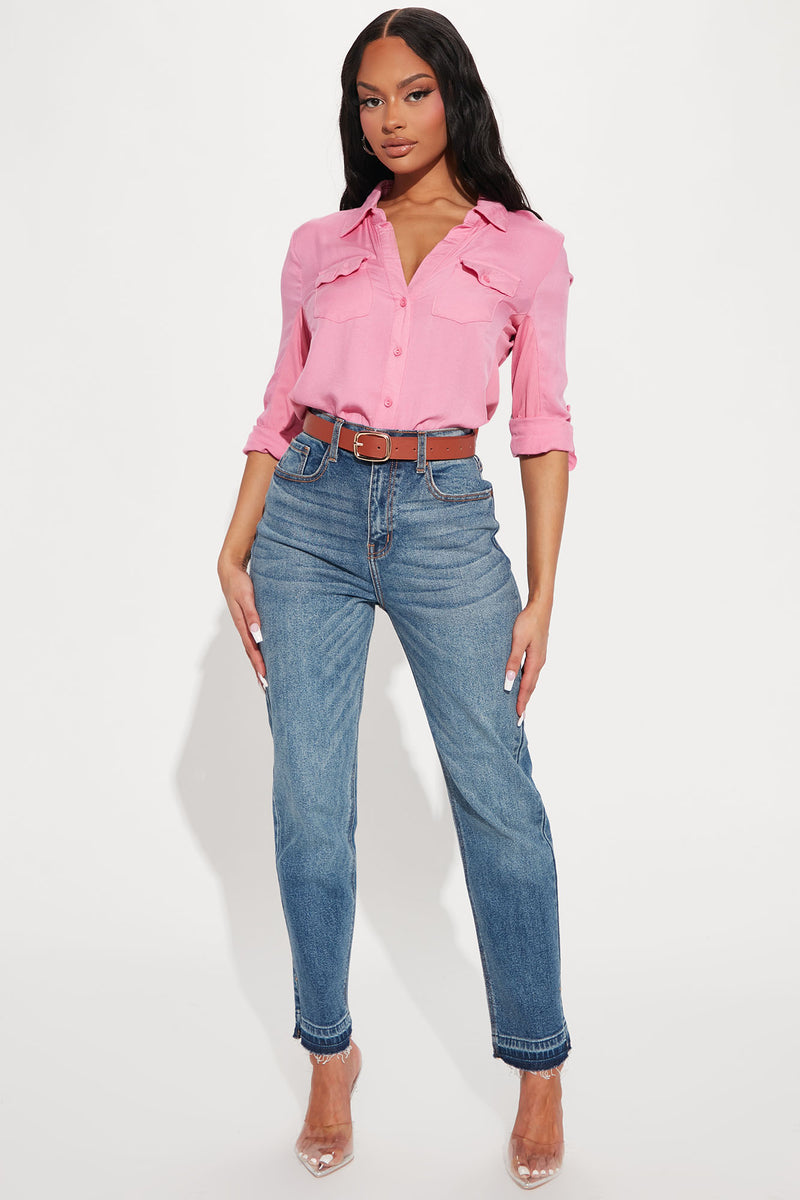 Fiora Shirt - Dusty Pink
