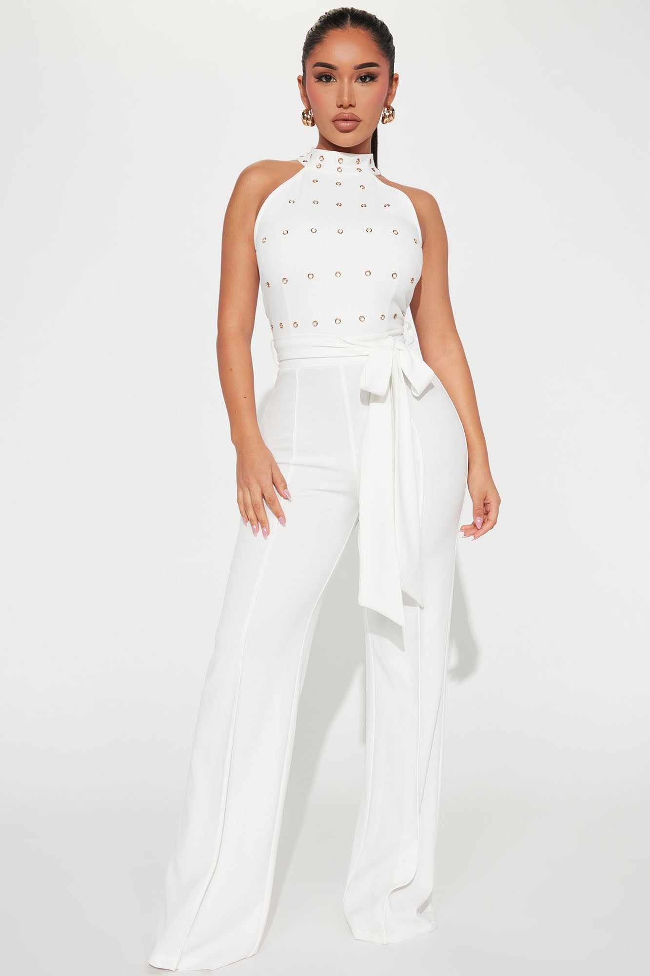 Fashion nova jumpsuit discount white