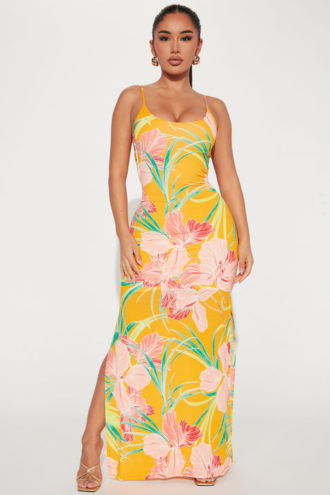 Floral maxi clearance dress fashion nova