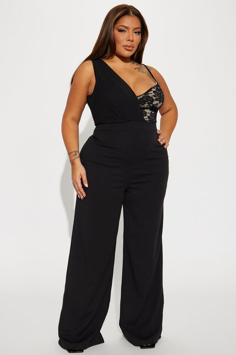 Just For The Night Jumpsuit Black