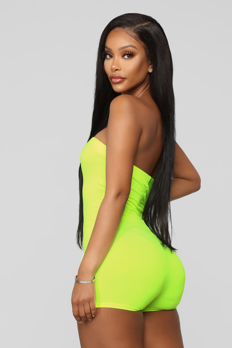 Neon green romper fashion outlet nova