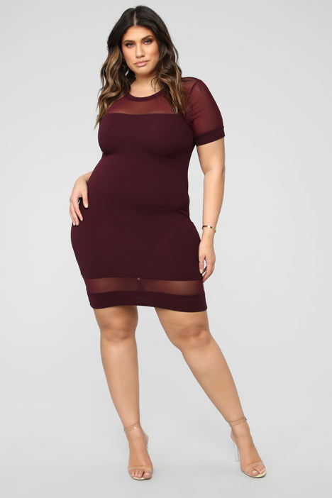 Thinking Of You Dress - Merlot