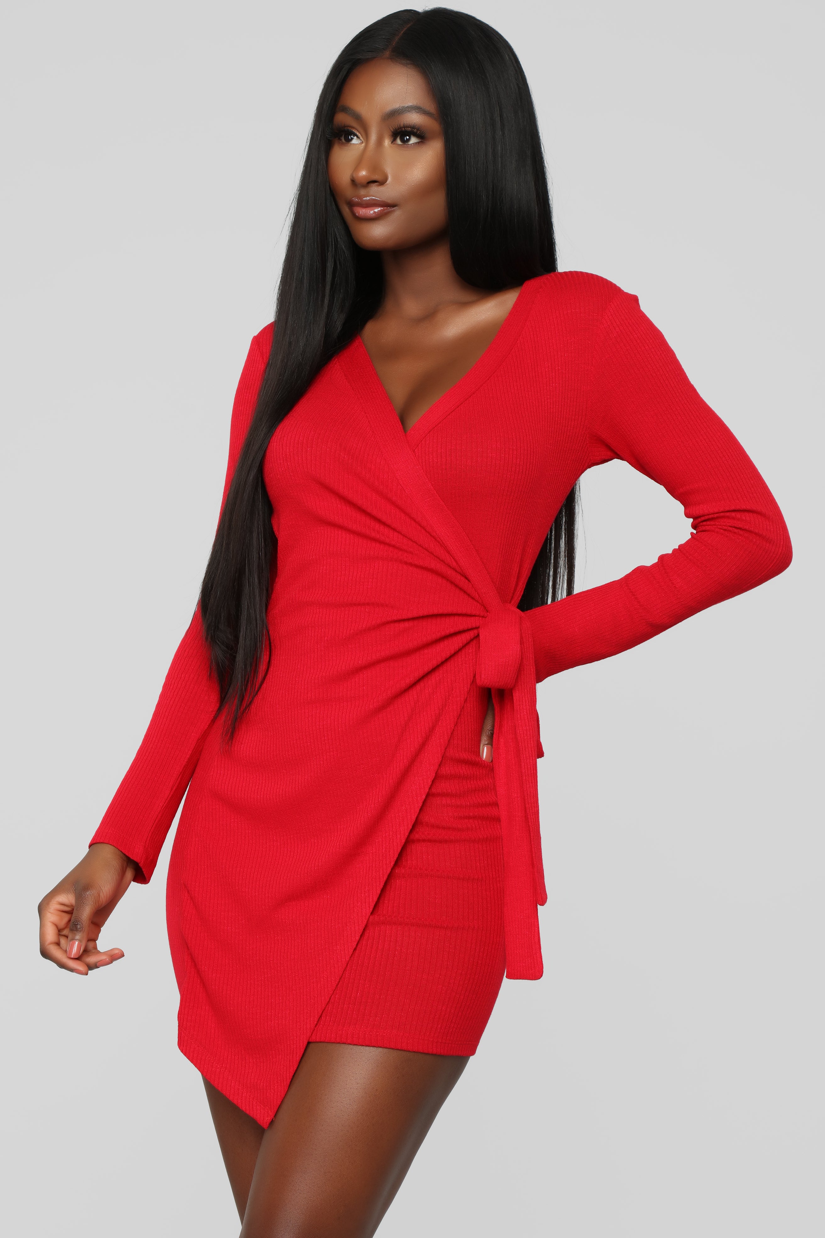 Natasha wrap dress fashion nova 2025