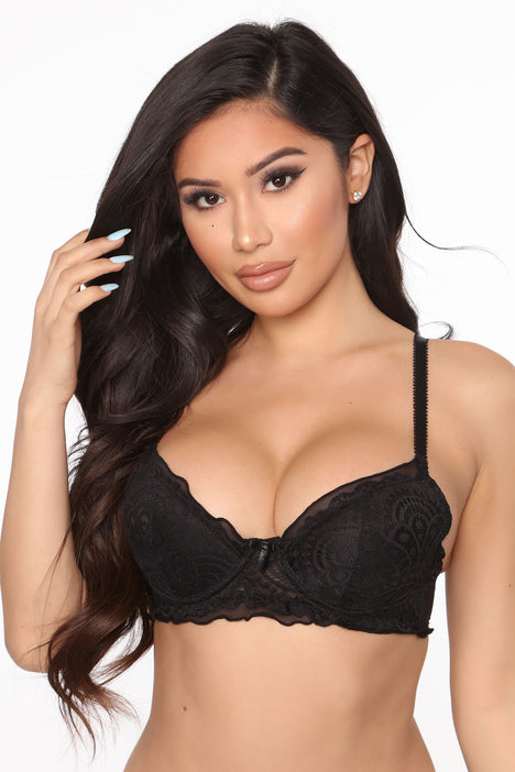 Sexy Secret Lace Bra Black Fashion Nova Lingerie Sleepwear