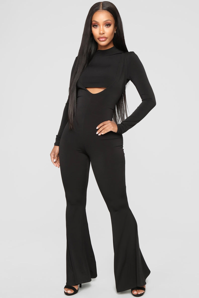 Sneak Peek Cutout Jumpsuit - Black | Fashion Nova, Jumpsuits | Fashion Nova