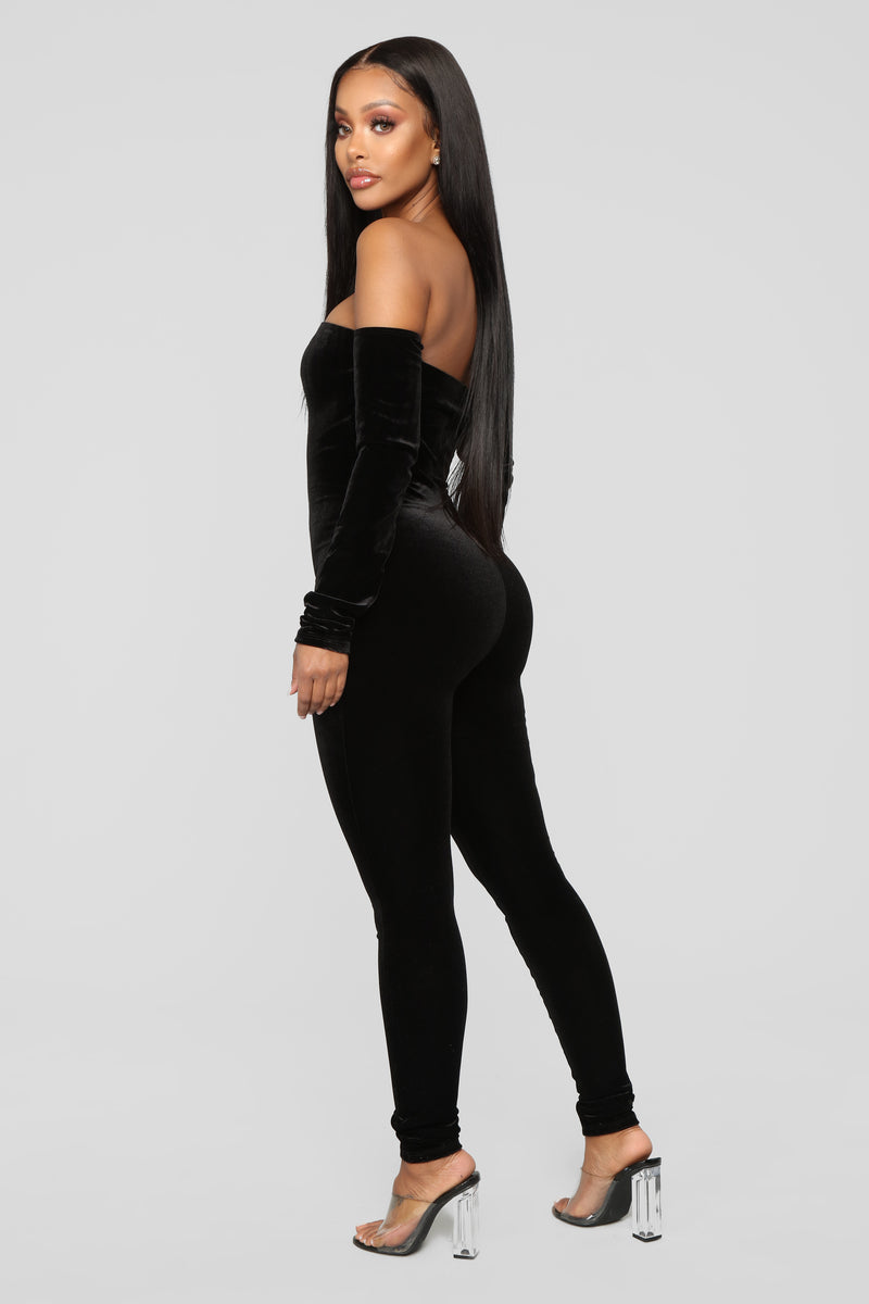 Soothe Velvet Jumpsuit - Black | Fashion Nova, Jumpsuits | Fashion Nova