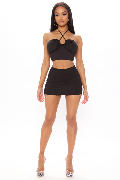 Melanie Micro Mini Skirt Black Fashion Nova Skirts Fashion Nova