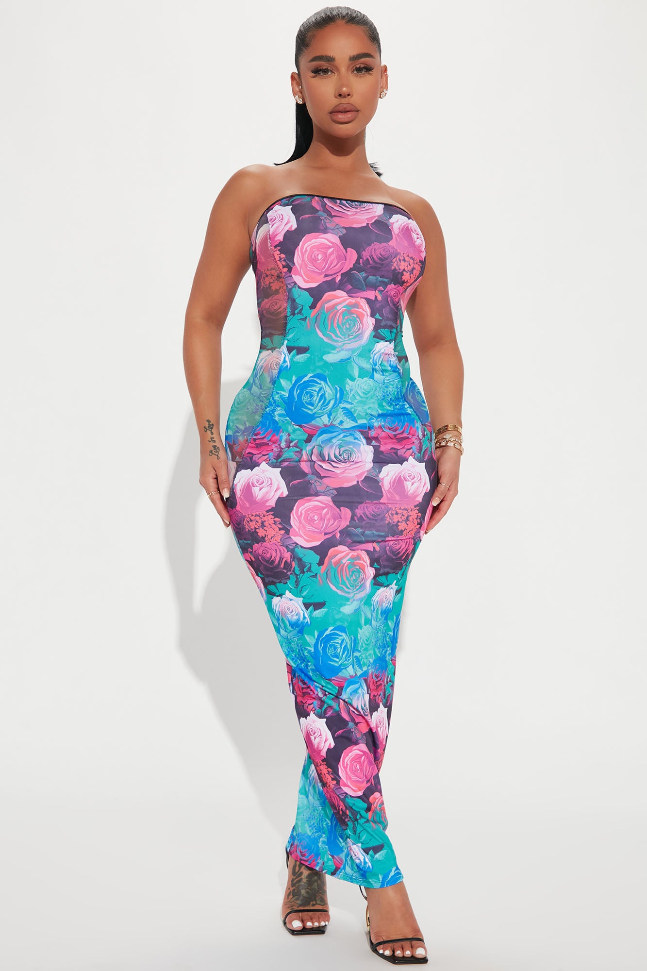 Fashion nova floral maxi dress Clearance