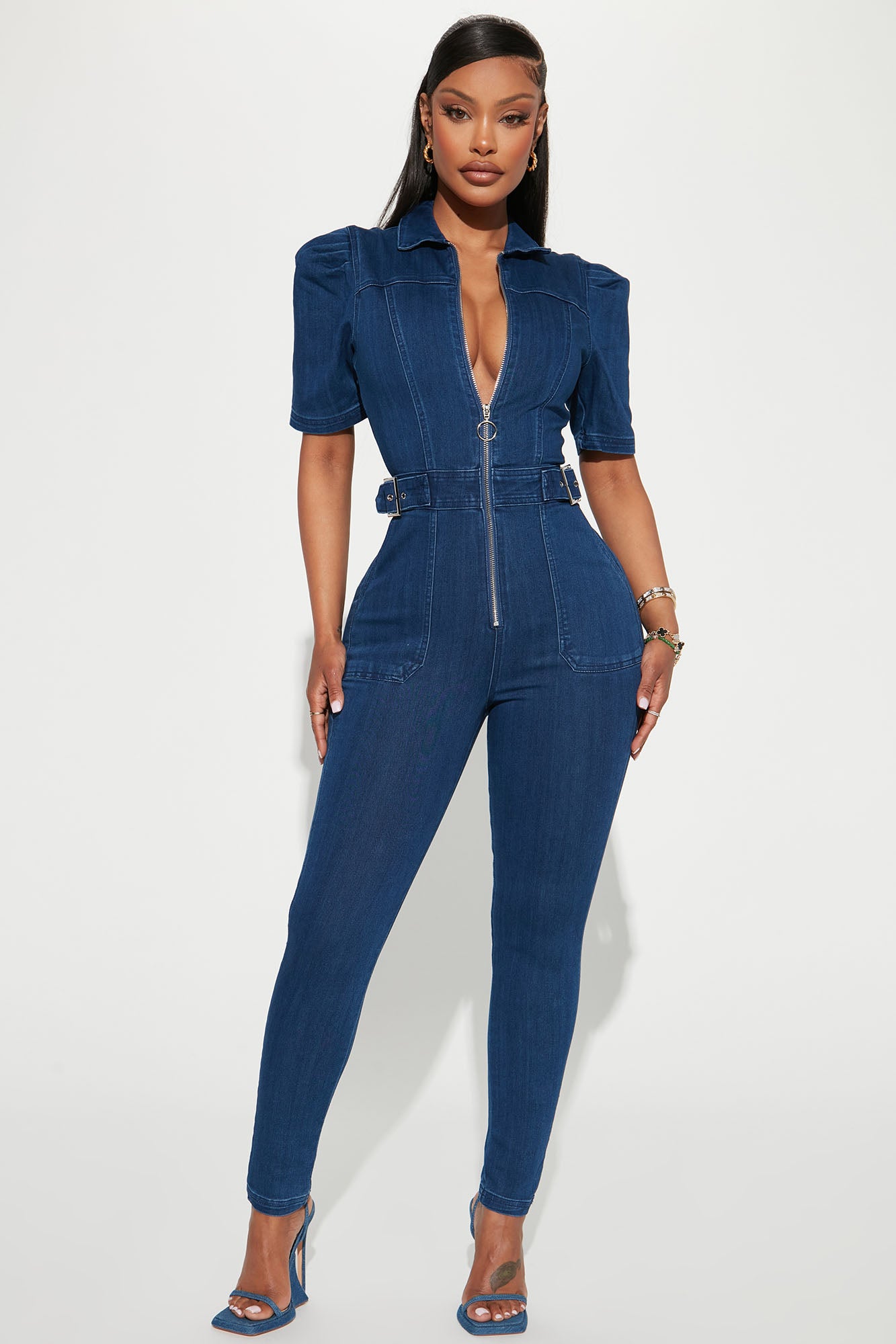 Buckle up jumpsuit cheap