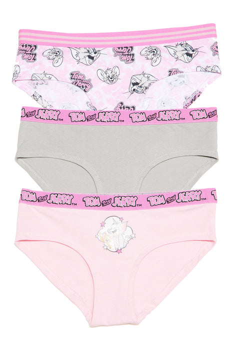 Tom And Jerry Bikini 3 Pack Panties - Pink/combo, Fashion Nova, Lingerie &  Sleepwear