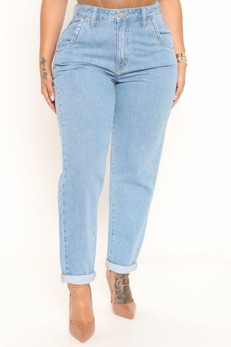 Loose fit mom hotsell jeans