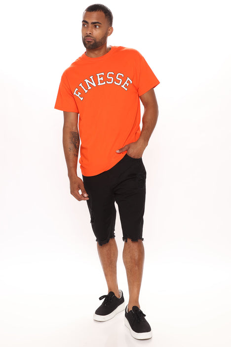 Orange finesse shirt on sale