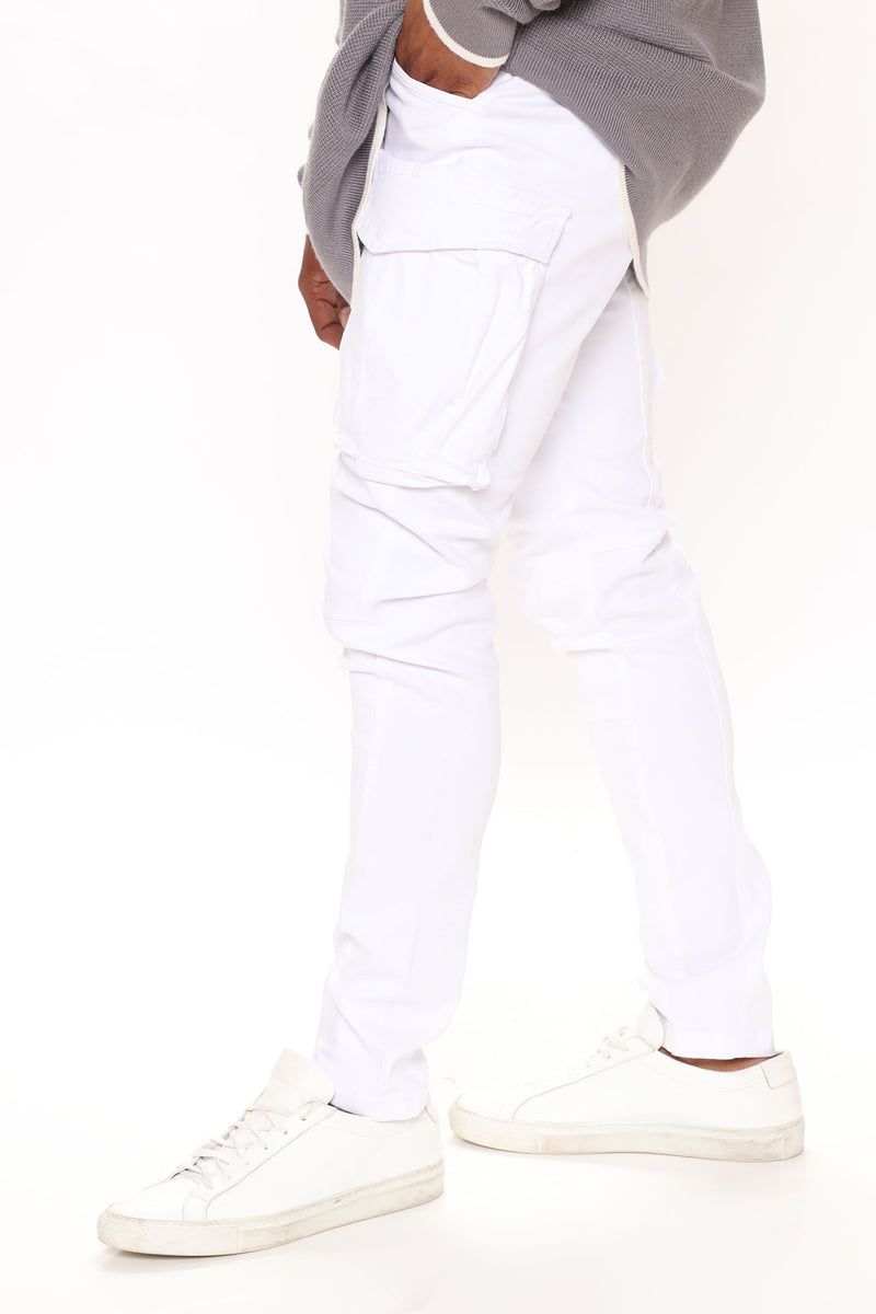 Summer Games Cargo Pants - White | Fashion Nova, Mens Pants | Fashion Nova