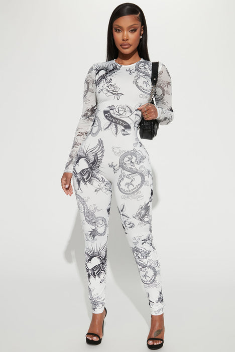 Fashion nova jumpsuit shop white