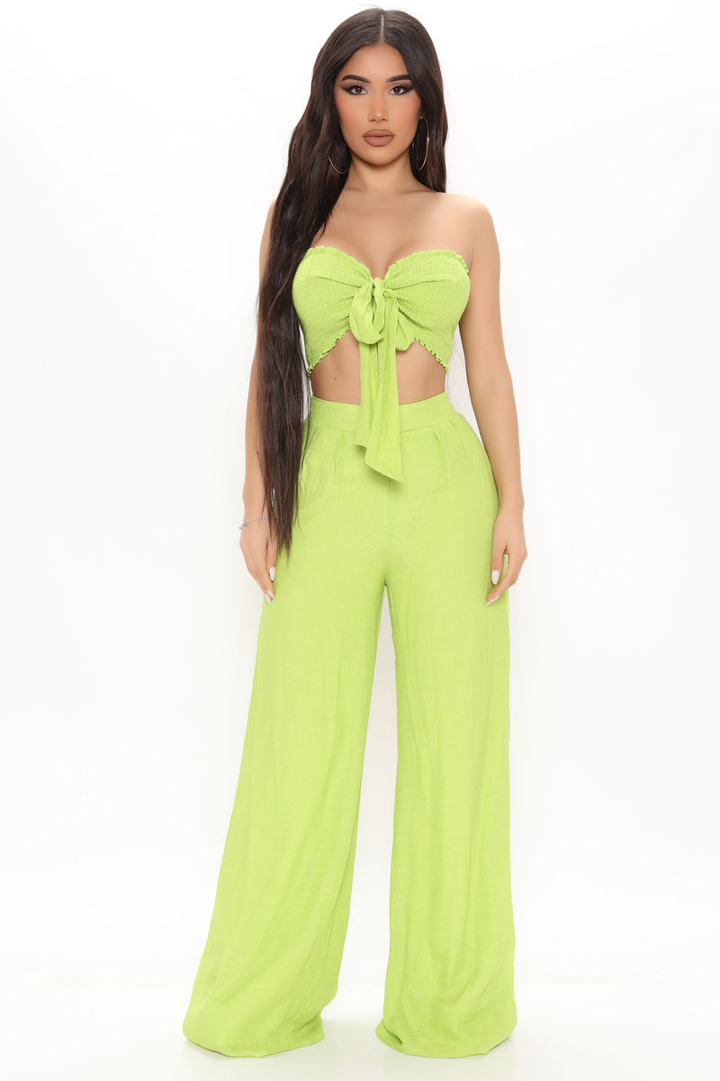 Well Wishes Pant Set - Lime | Fashion Nova, Matching Sets | Fashion Nova