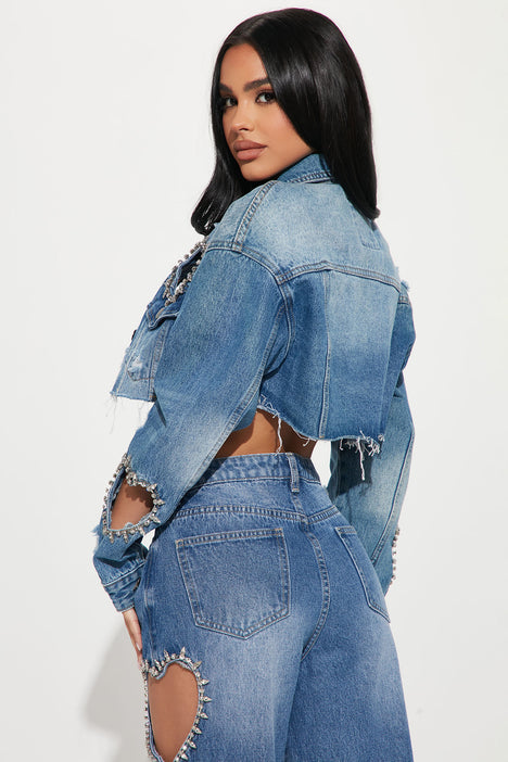 Jean jacket deals fashion nova