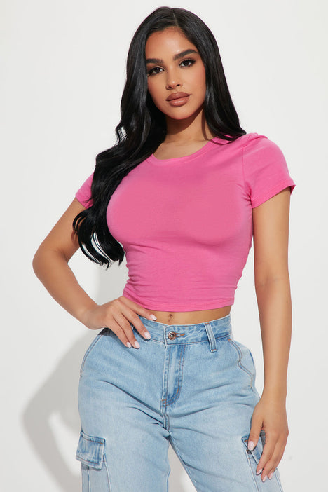 Robin Crop Top Fuchsia