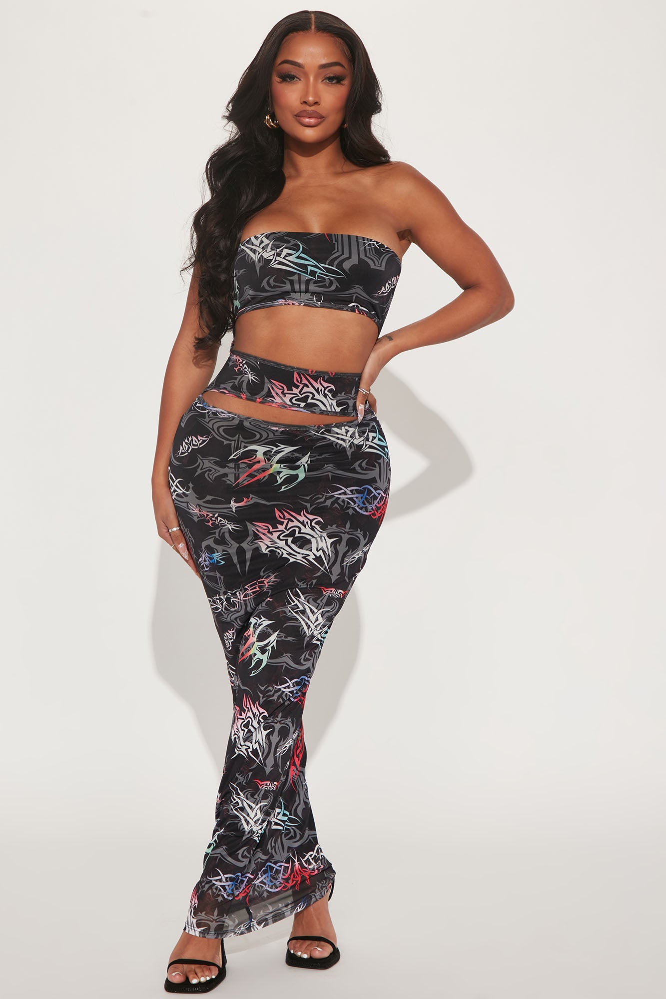 Mesh sale maxi top