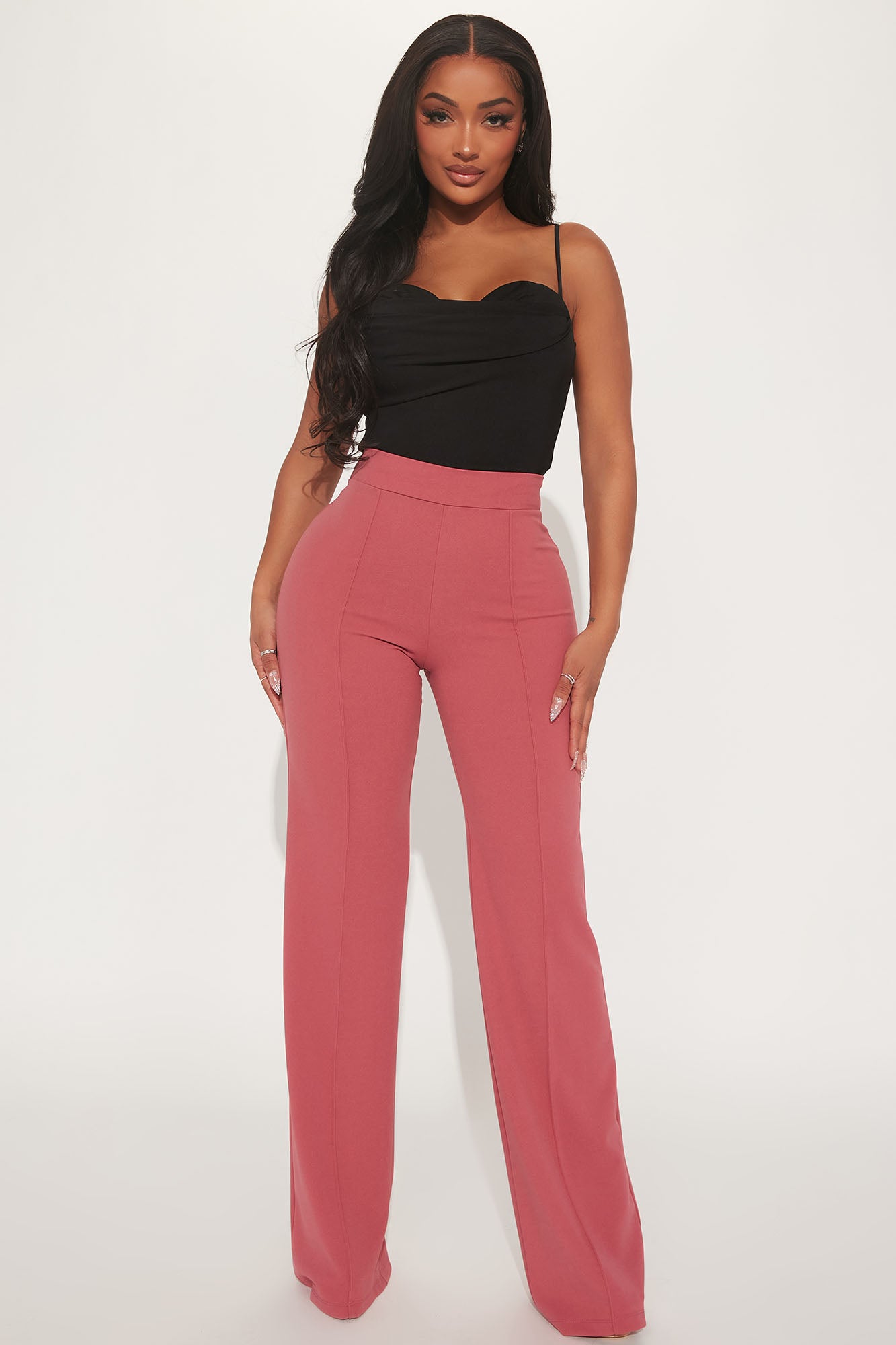 Tall Victoria High Waisted Dress Pants - Mauve, Fashion Nova,  Career/Office