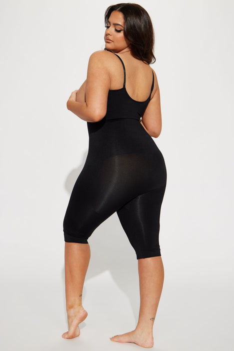 Shaping Me Snatched Shapewear Romper - Black