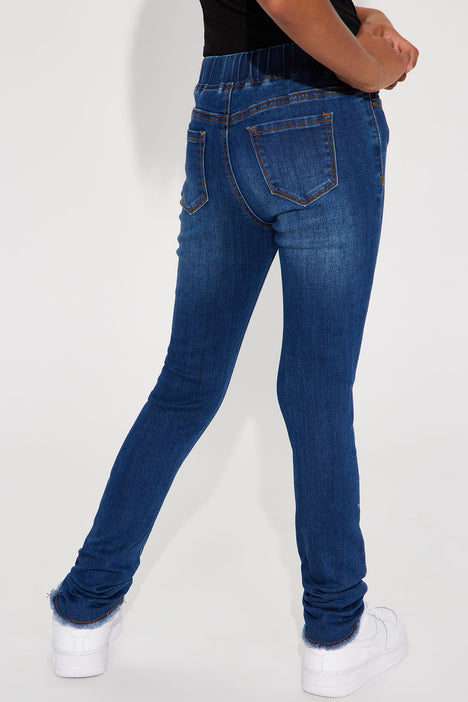 Mini Playing With You Denim Joggers Dark Wash Fashion Nova