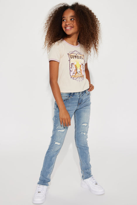 Girls ripped shop skinny jeans