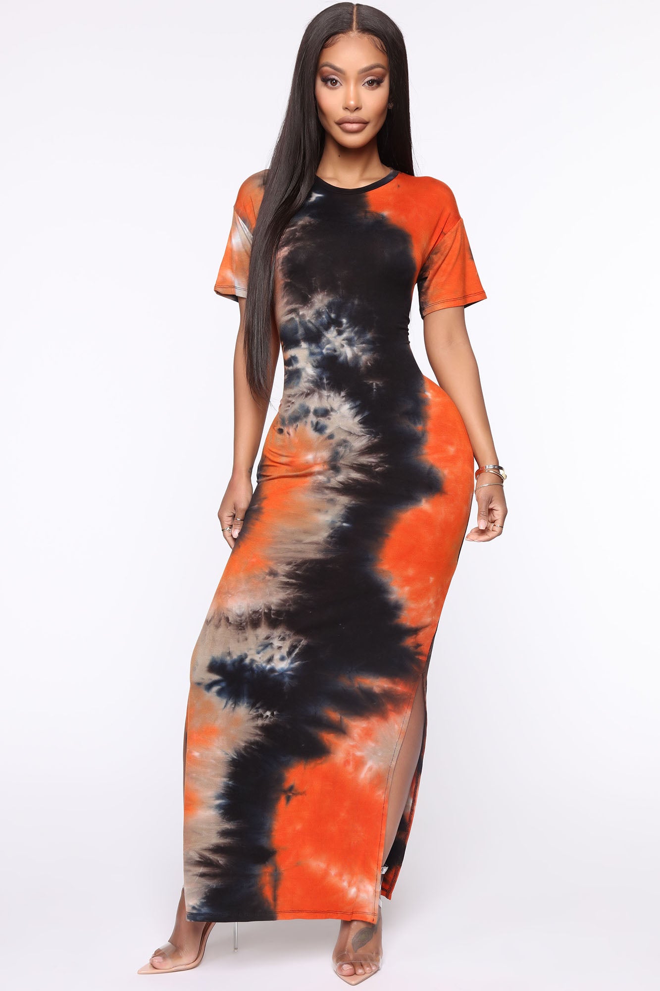Tie dye maxi shop t shirt dress