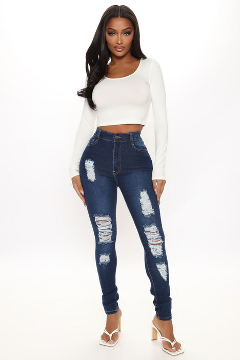 Ripped jeans from fashion nova online