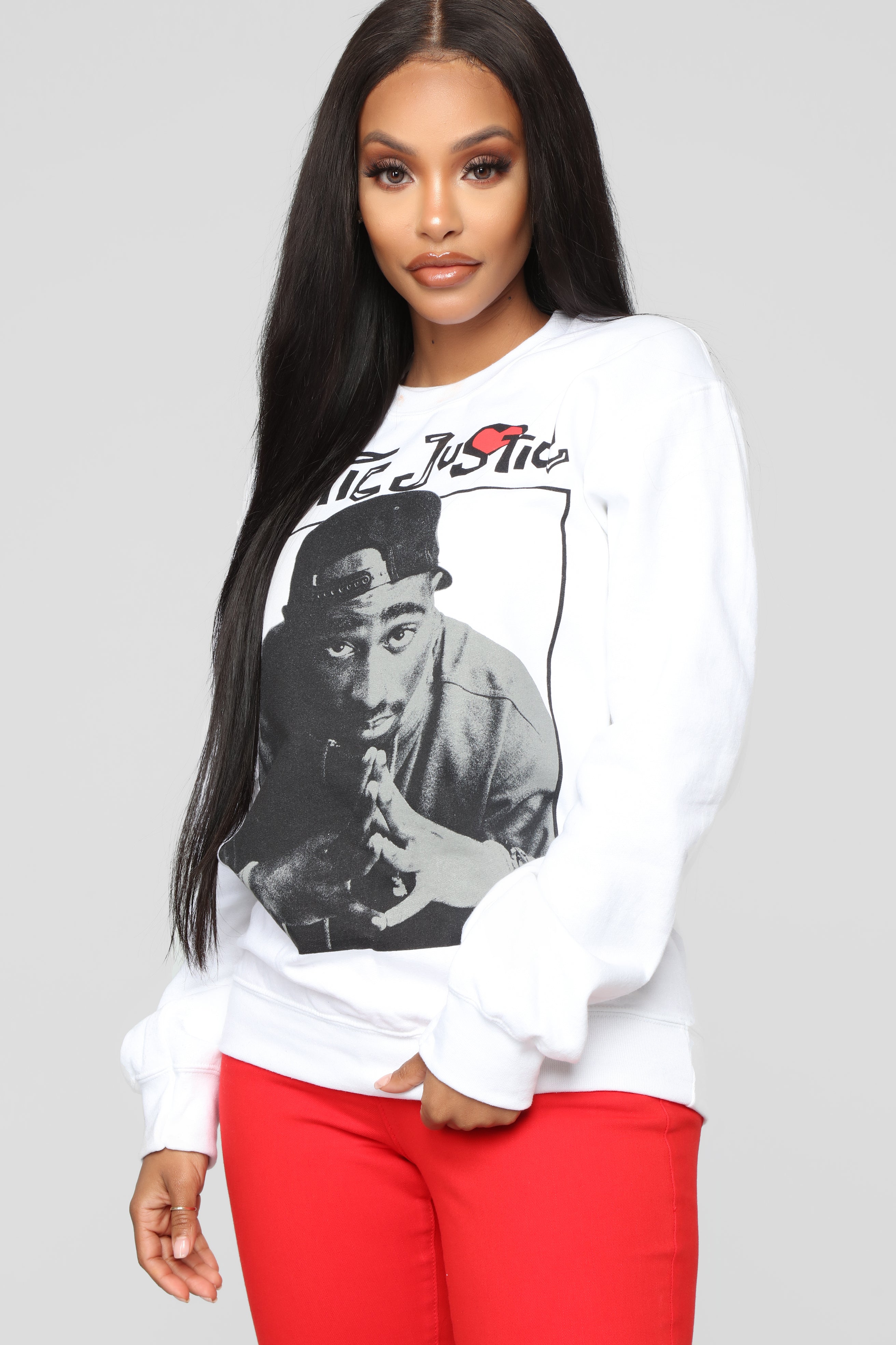 Poetic Justice Sweatshirt White
