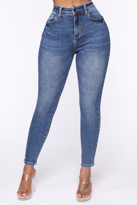 The Comeback Push Up Skinny Jeans Dark Wash