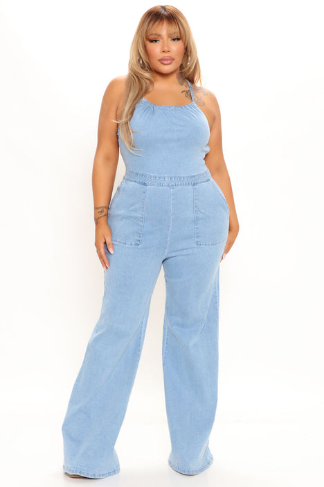 Fashion nova jean store jumpsuit