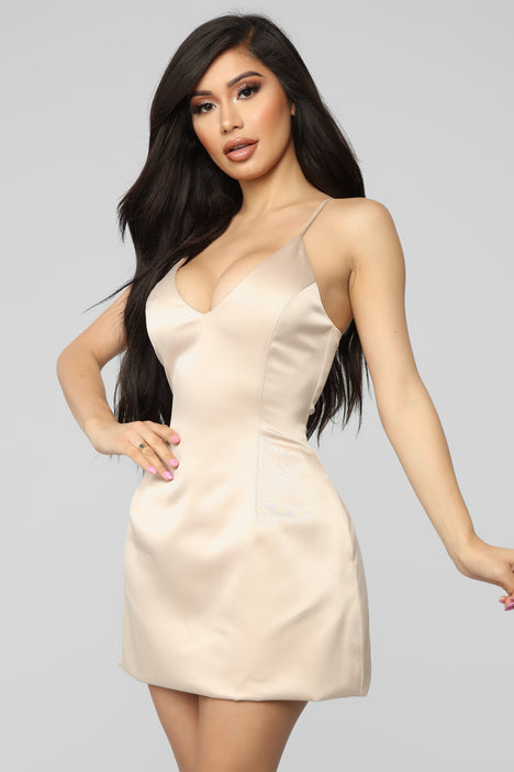 Fashion nova top selena satin dress