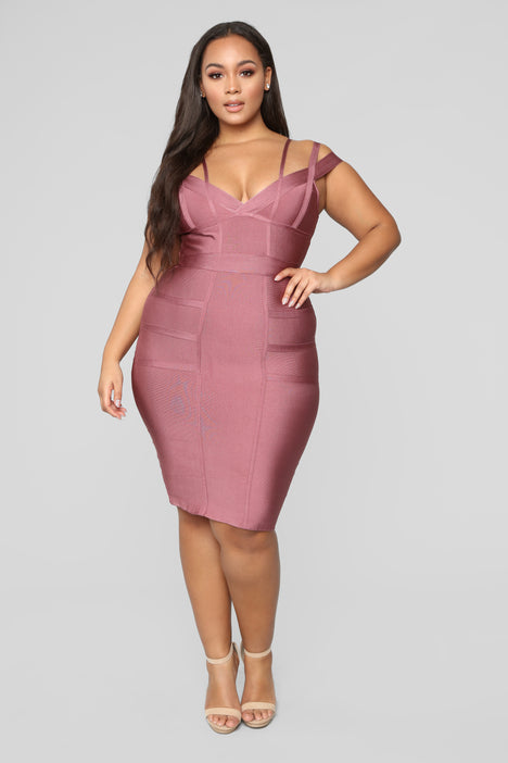 Mauve dress fashion nova sales