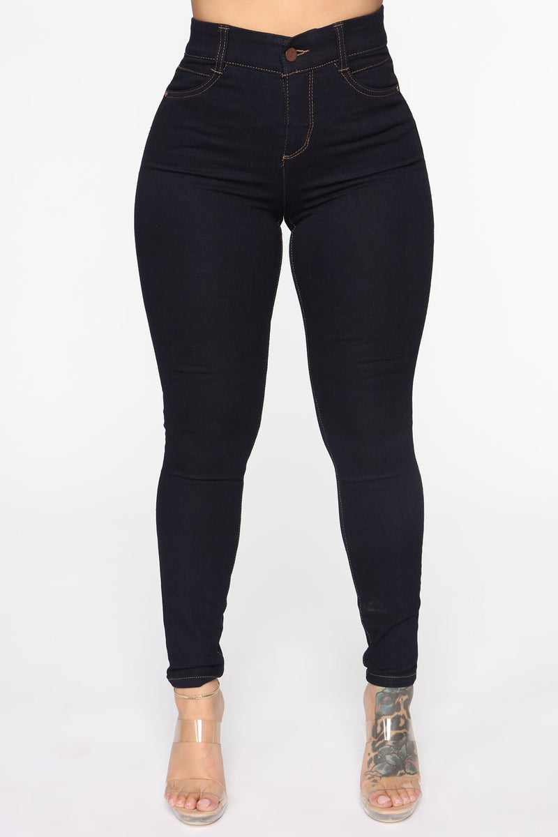 Cassie Elastic Waistband Jeans - Dark Denim | Fashion Nova, Jeans ...