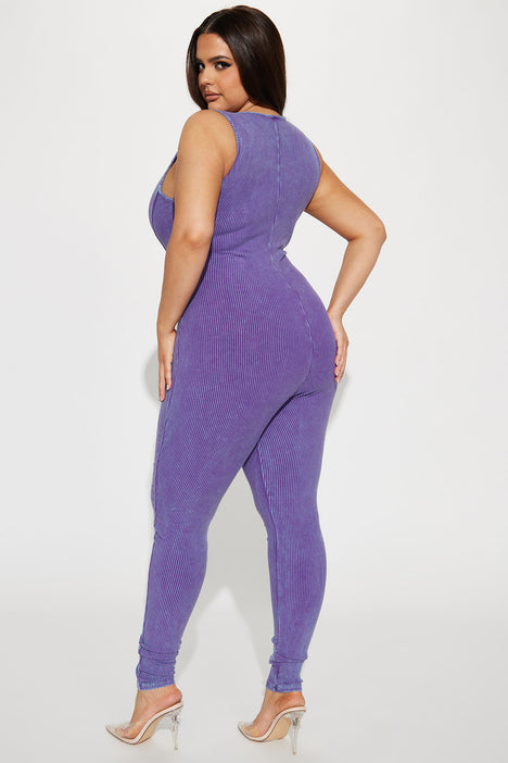 Purple jumpsuit clearance fashion nova