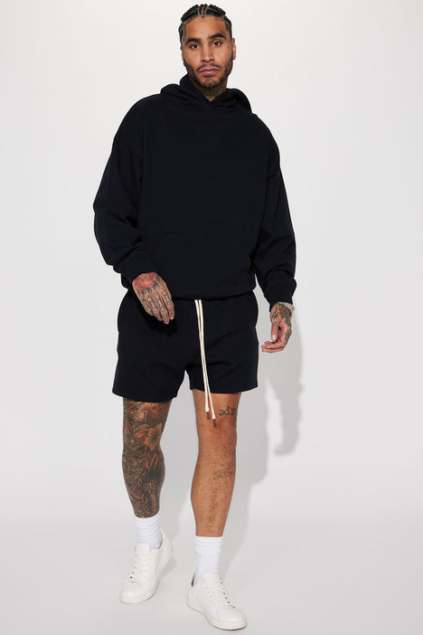 Oversized discount sweat shorts