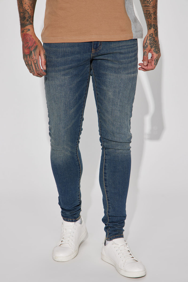 VOIDCornell Stacked Skinny Jeans - Vintage Blue Wash | Fashion Nova ...