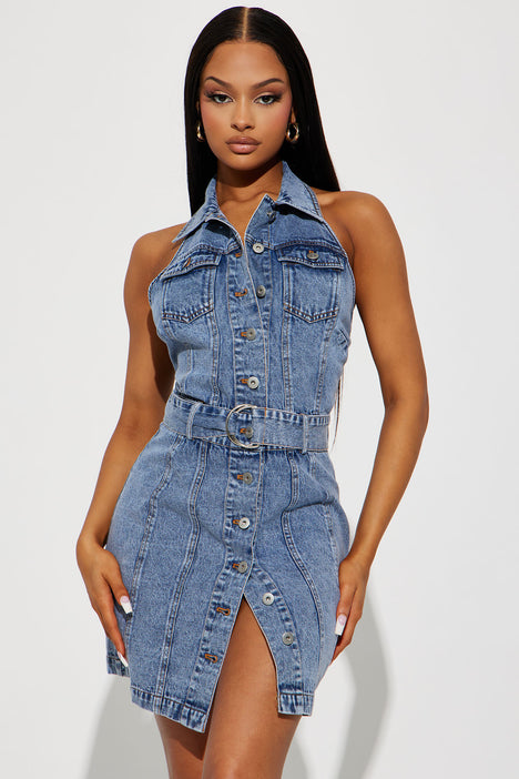 Fashion nova deals denim dress