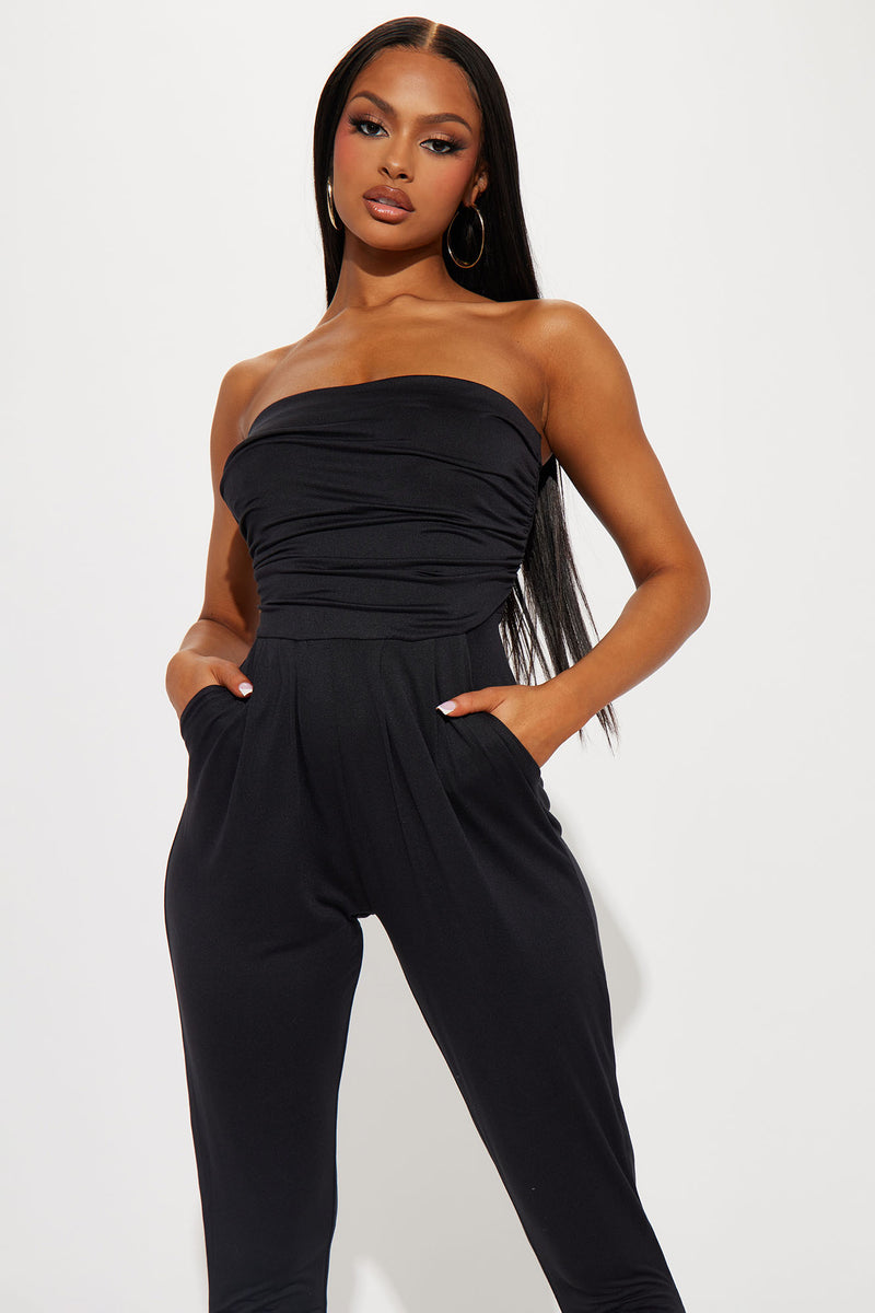 Keep It Simple Jumpsuit - Black | Fashion Nova, Jumpsuits | Fashion Nova