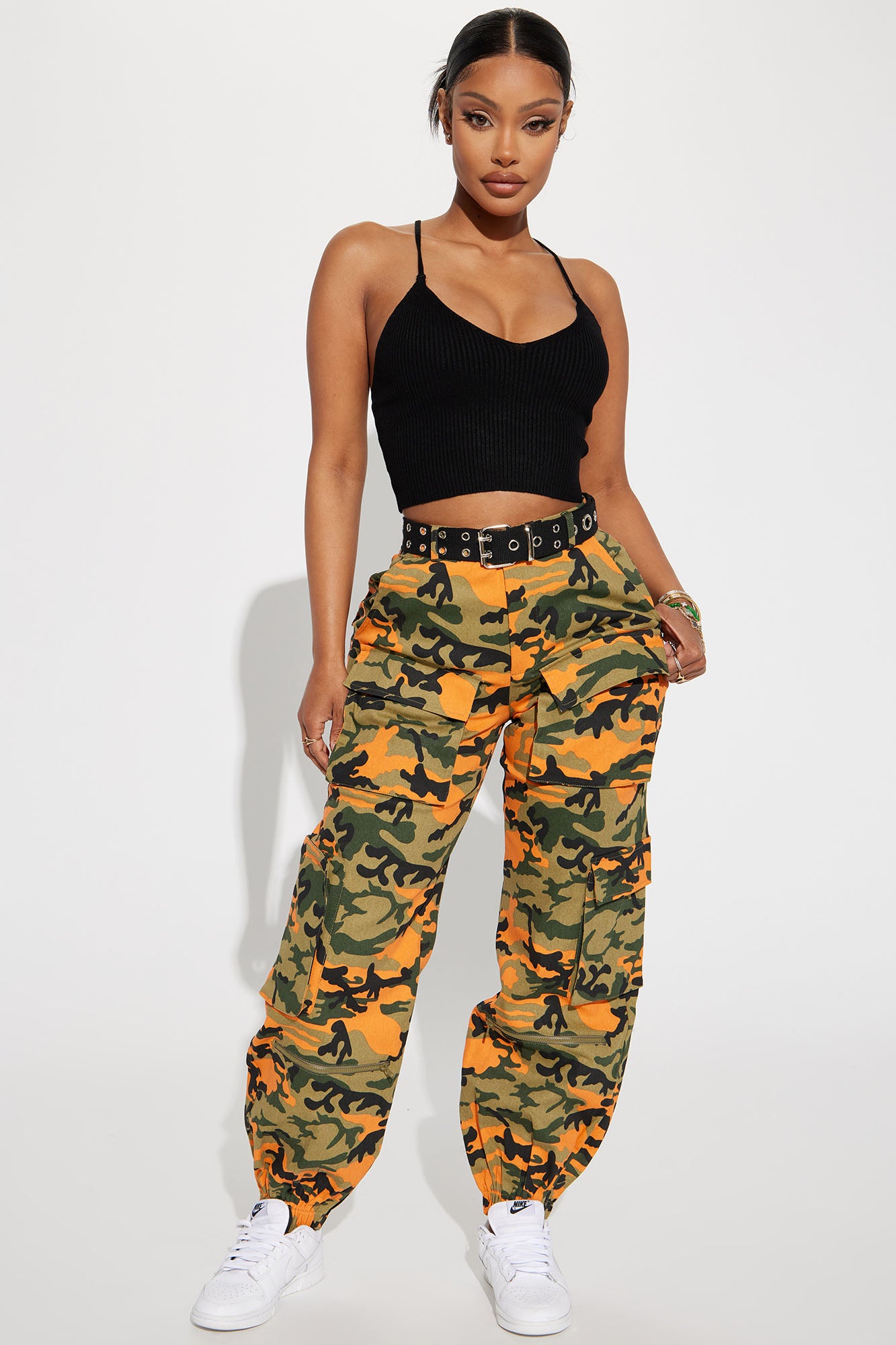 Yellow camo pants clearance fashion nova