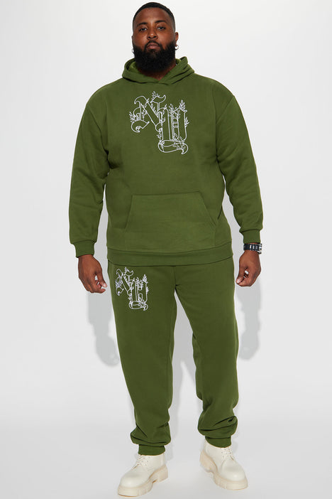Botanical NY Hoodie Green Fashion Nova Mens Fleece Tops