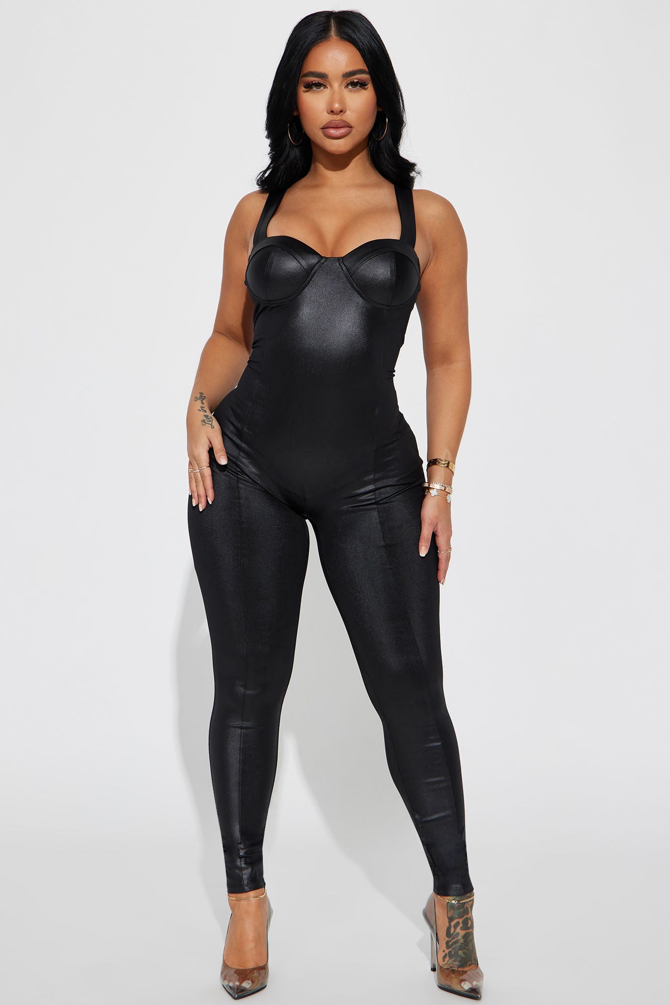 Presley PU Leather Jumpsuit - Black | Fashion Nova, Jumpsuits | Fashion Nova