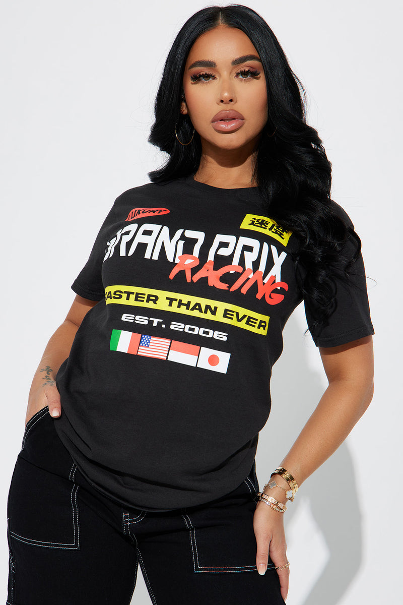 Faster Than Ever Graphic Tee - Black | Fashion Nova, Screens Tops and ...